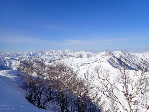2021/2 会津朝日岳より 厳冬の未丈ヶ岳